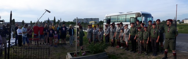 9.2 Busk- odwiedziła nas ekipa TVP Wrocław oraz grupa skautów z Edynburga.