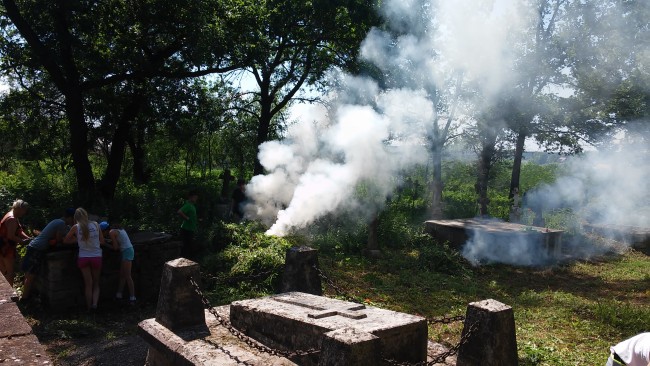 Sidorów- płoną ogniska