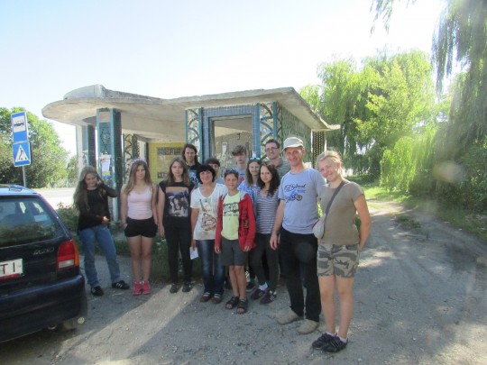 cała grupa wraz z p. Marią Krych-prezez Towarzystwa kultury Polskiej