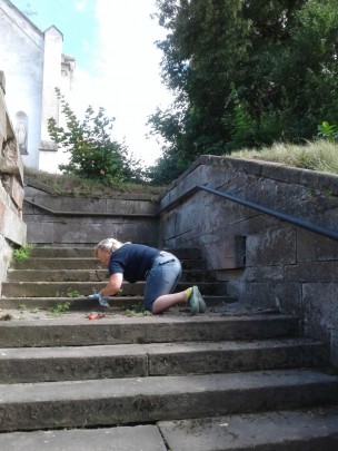 schody, oczyszczanie