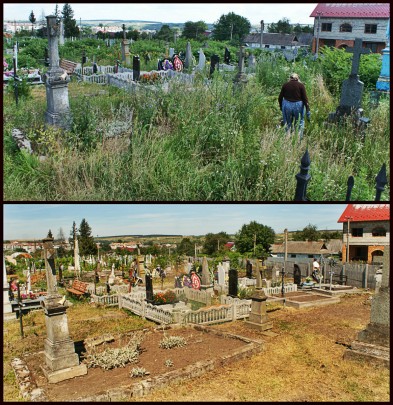 Efekty prac na cmentarzy w Tłumaczu