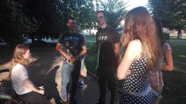 Spotkanie z młodzieżą ukraińską w Brodach.