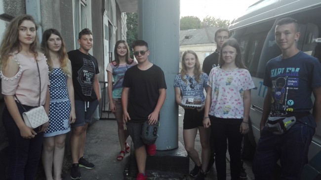 Spotkanie z młodzieżą z Ukrainy w Brodach.
